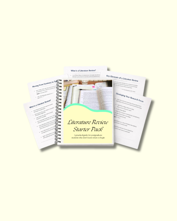 Literature Review Starter Pack